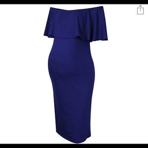 Blue Maternity Dress